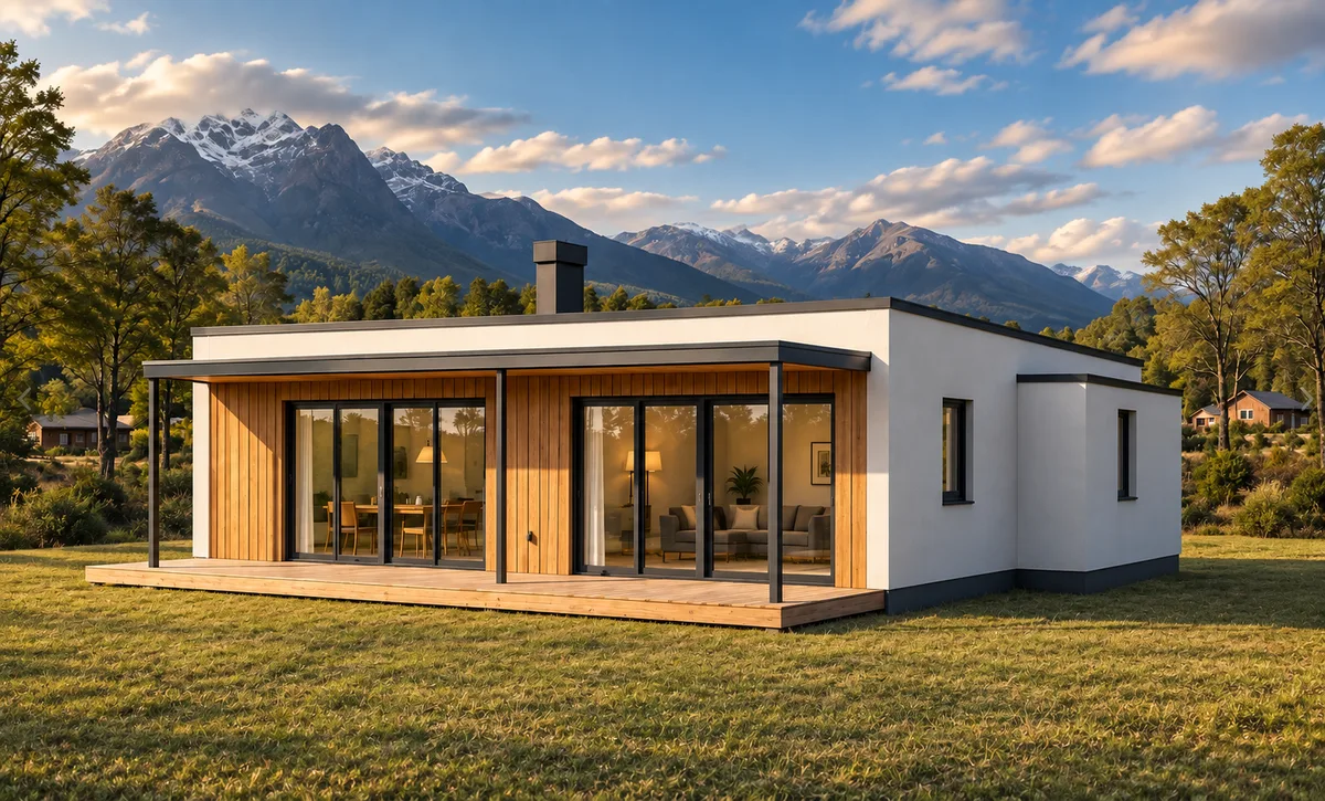 Modelo de vivienda CassaSIP con vista a la montaña