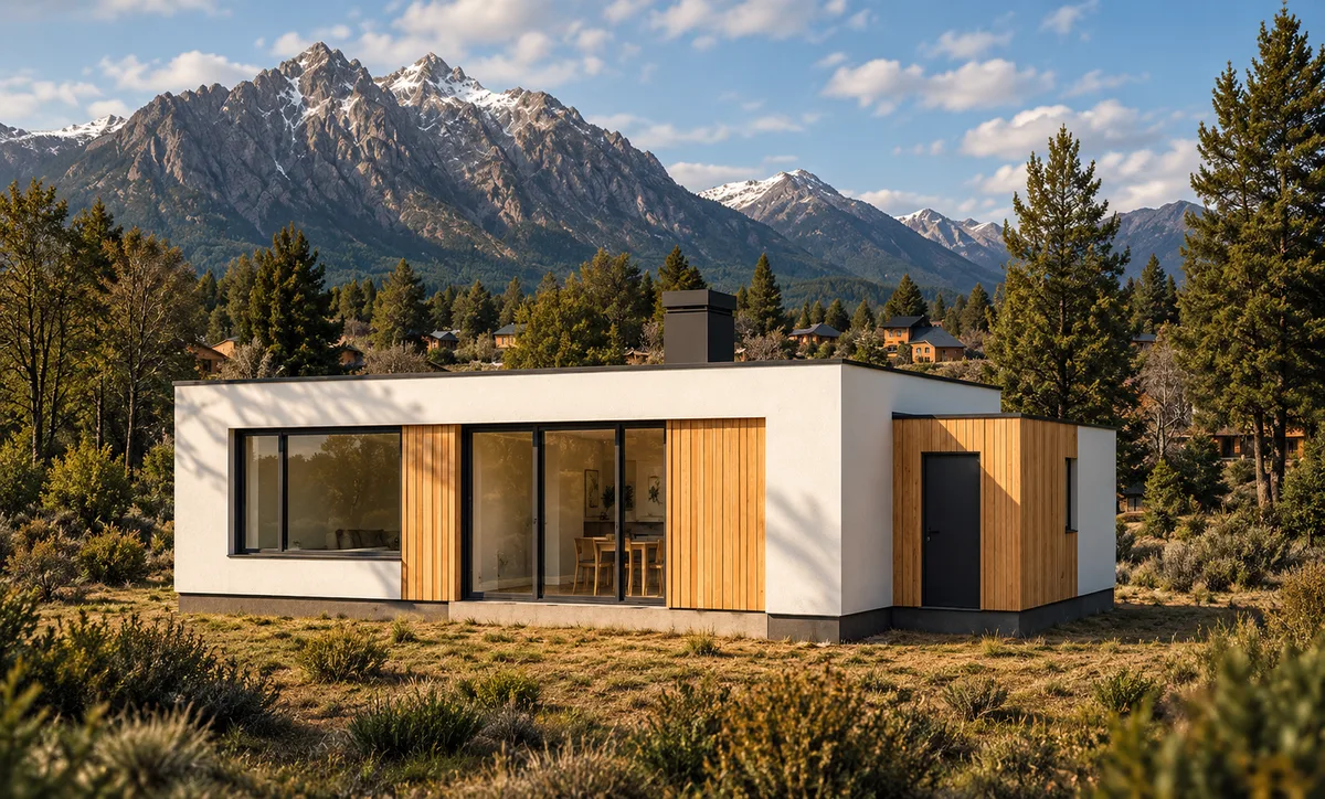 Modelo de vivienda CassaSIP con vista panorámica de montaña